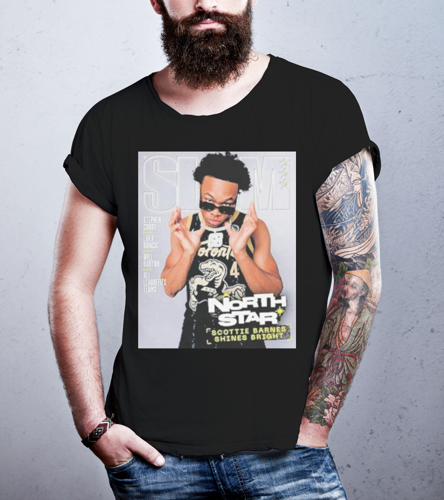 SLAM Cover North Star Toronto Raptors Scottie Barnes Shines Bright T-Shirt