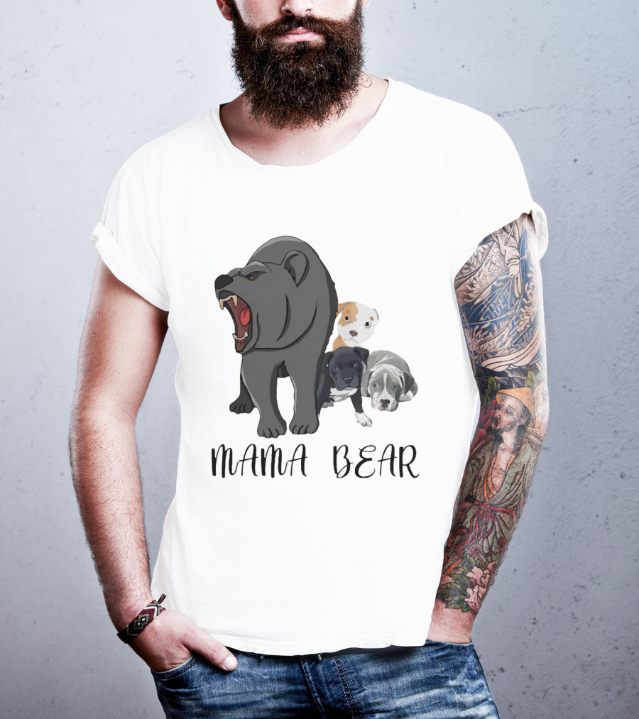 MAMA BEAR With Puppies T-Shirt