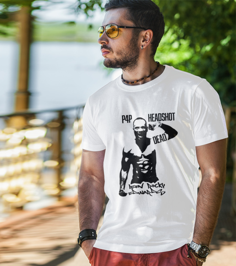 Leon Rocky Edwards P4p Headshot Dead Premium Heavyweight T-Shirt