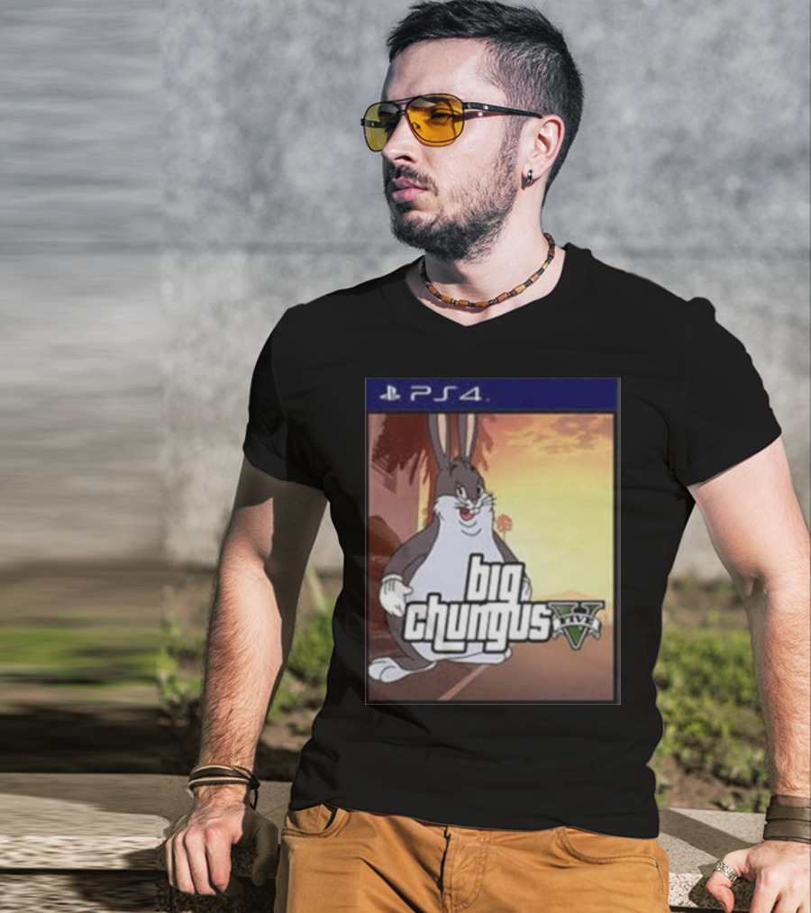Big Chungus Grand Theft Auto V Sony PlayStation 4 Crossover T-Shirt
