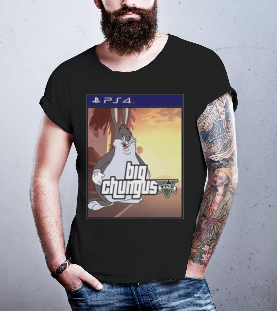 Big Chungus Grand Theft Auto V Sony PlayStation 4 Crossover T-Shirt