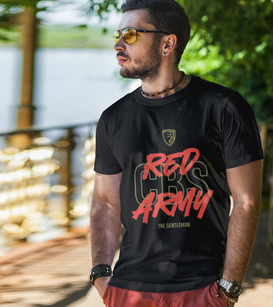Red CBS Army The Gentleman T-Shirt