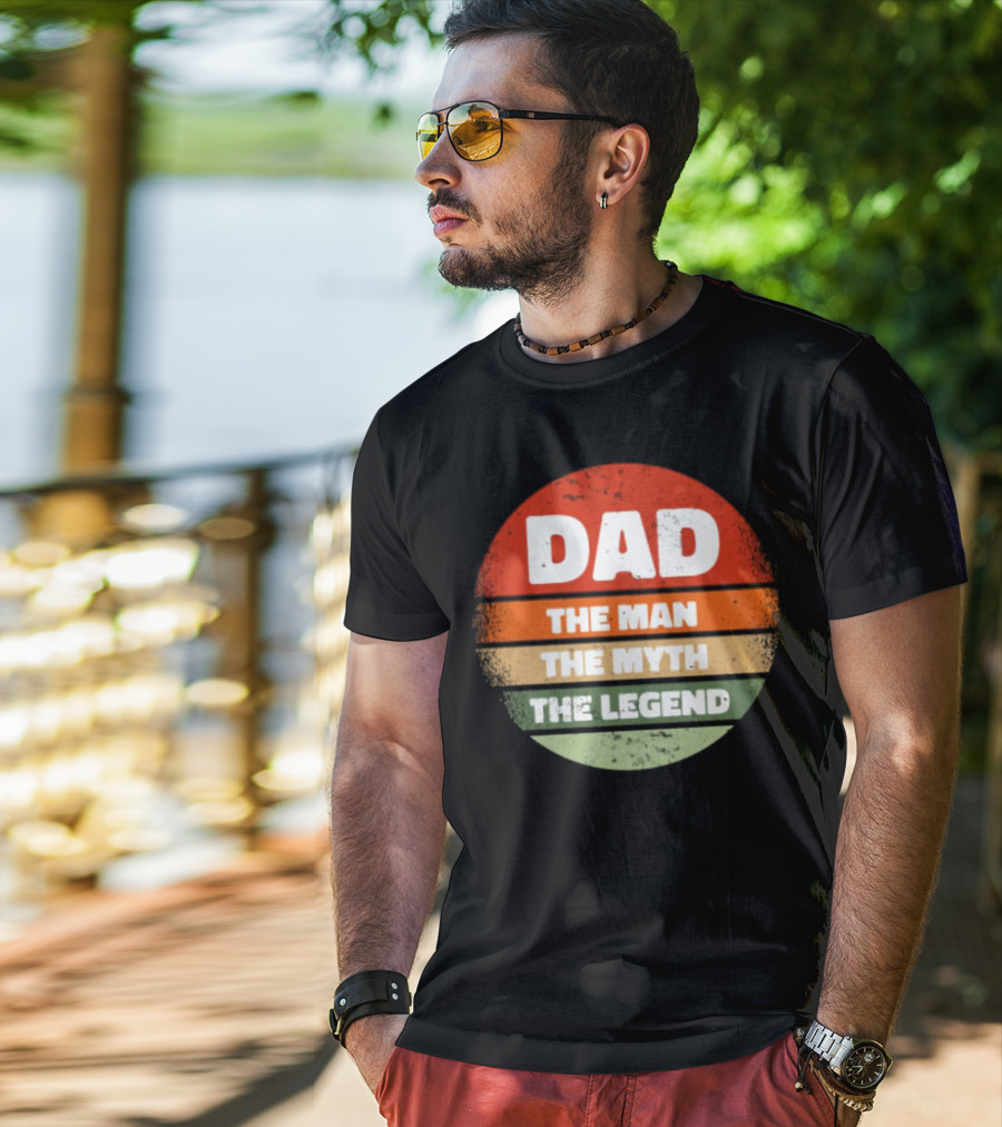 Dad The Man The Myth The Legend Vintage Father's Day T-Shirt