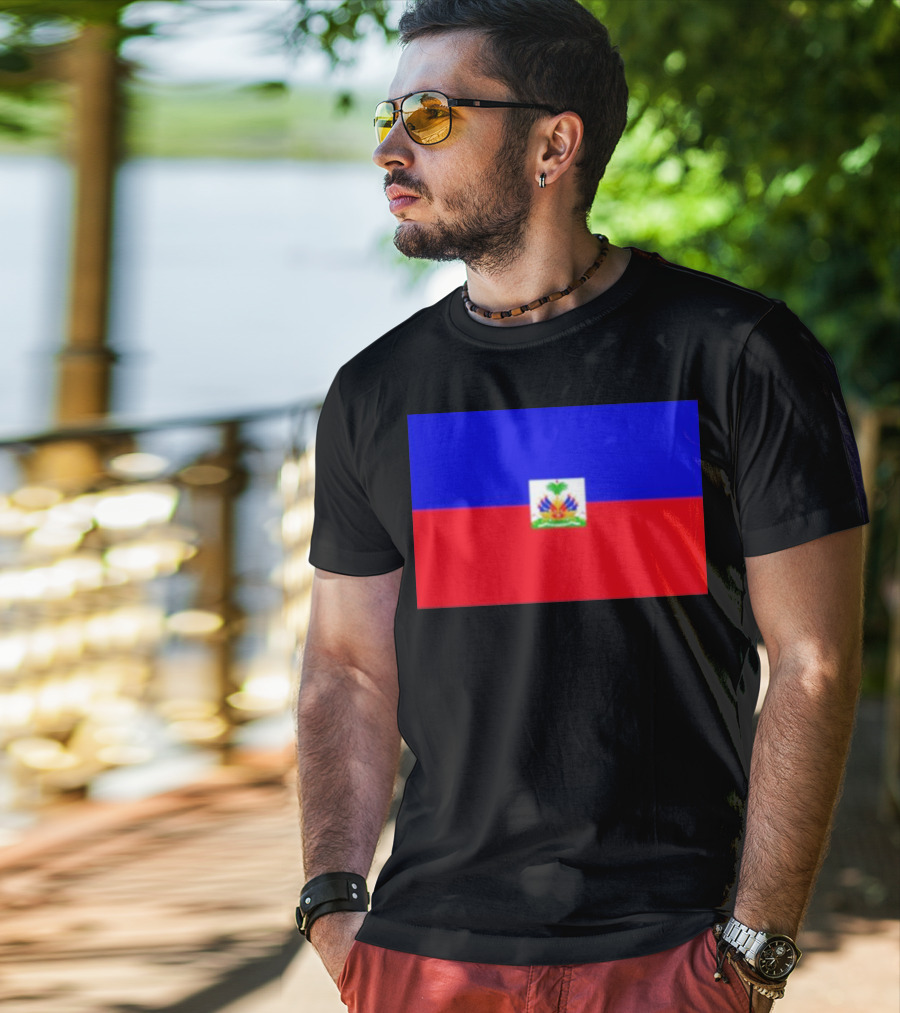 Haitian Flag Day Celebration With National Colors T-Shirt