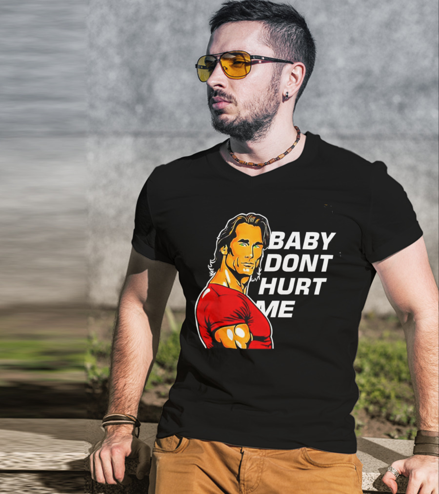 Mike O Hearn Baby Don't Hurt Me Cartoon Red Shirt Comic T-Shirt