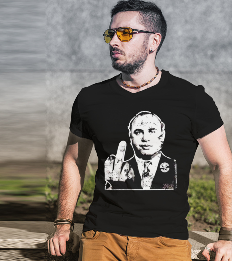 Al Capone Middle Finger Chicago Gangster The Alley T-Shirt