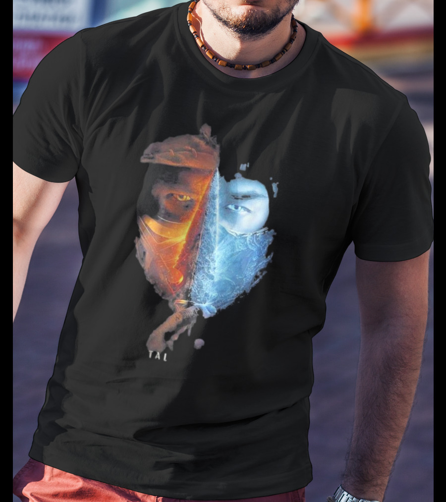 Mortal Kombat Scorpion Sub-Zero TAL Split Face T-Shirt
