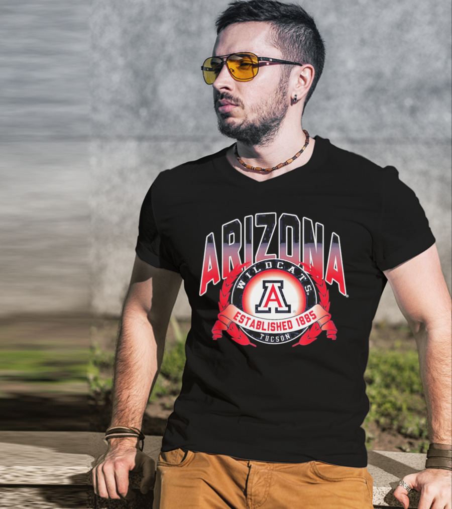 Arizona Wildcats Tucson A Logo Established 1885 T-Shirt