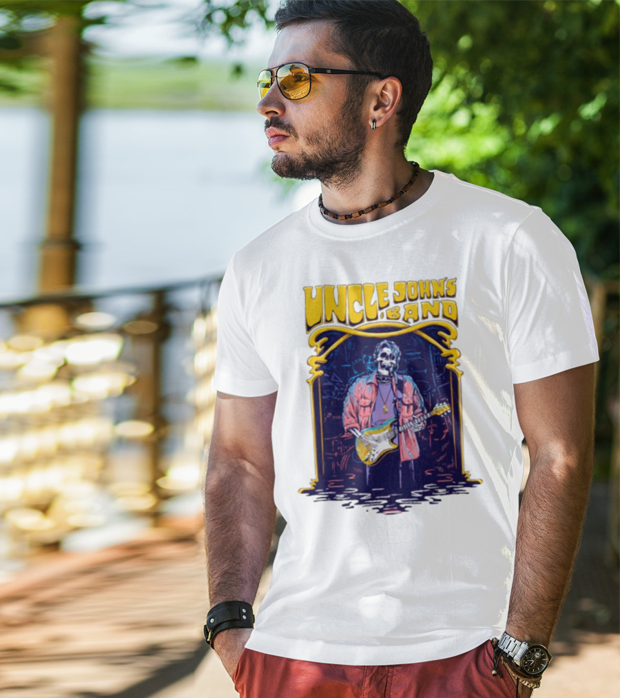 Uncle John's Band Skeleton Guitarist Psychedelic T-Shirt