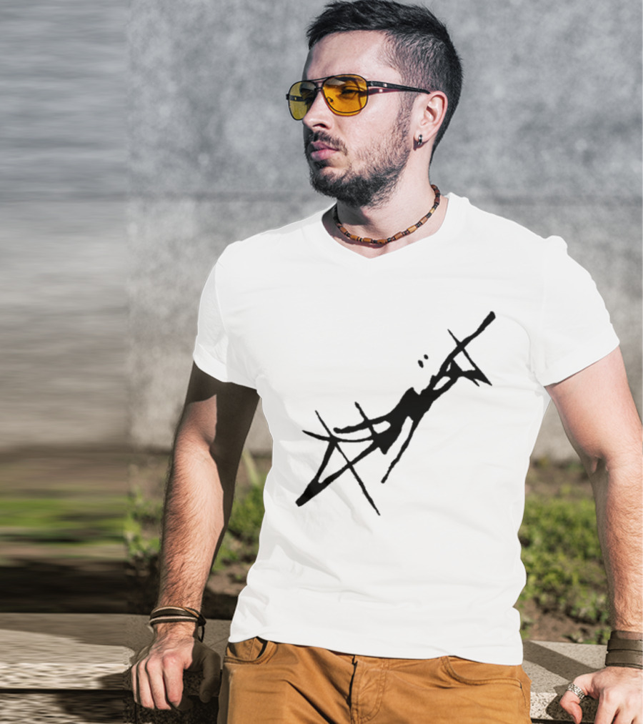 Absent Store Absent Logo Abstract Black Scribble T-Shirt