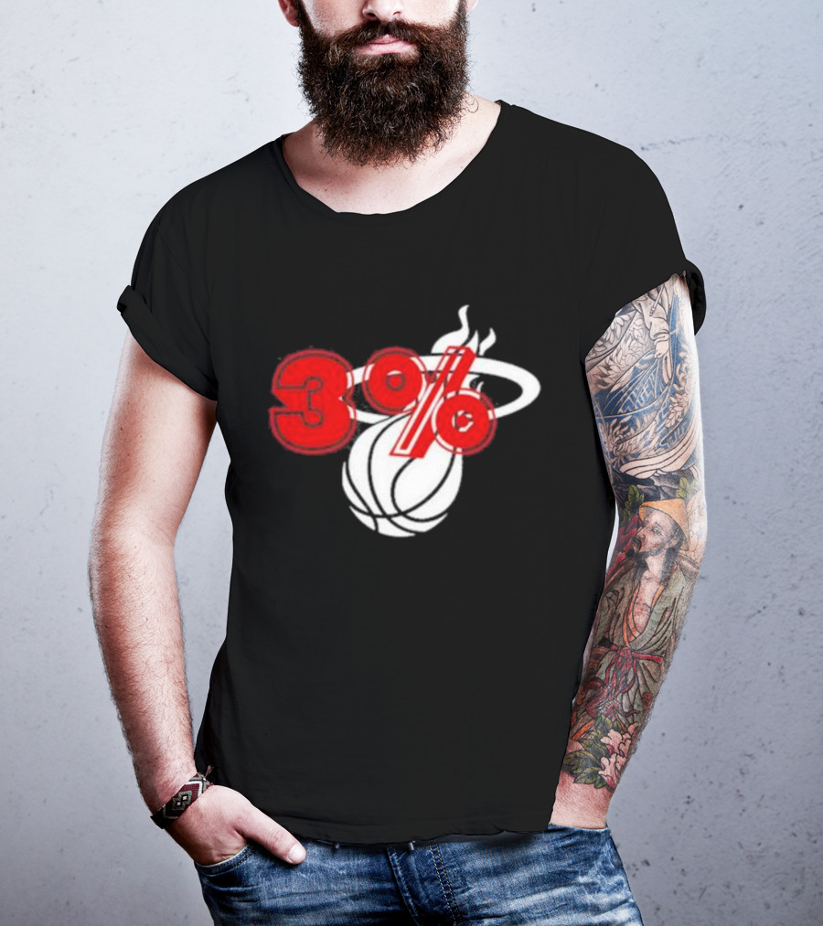 Brendan Tobin 3% Miami Heat Basketball T-Shirt