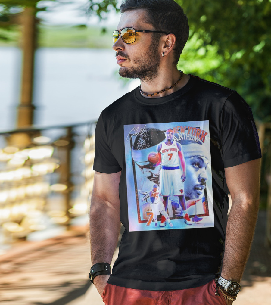 New York 7 Anthony Knicks Basketball T-Shirt
