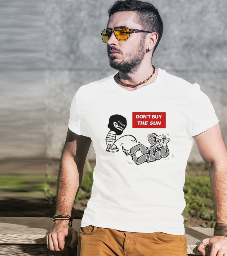 Jake Hanrahan Don’t Buy The Sun Cartoon Characters In Action T-Shirt