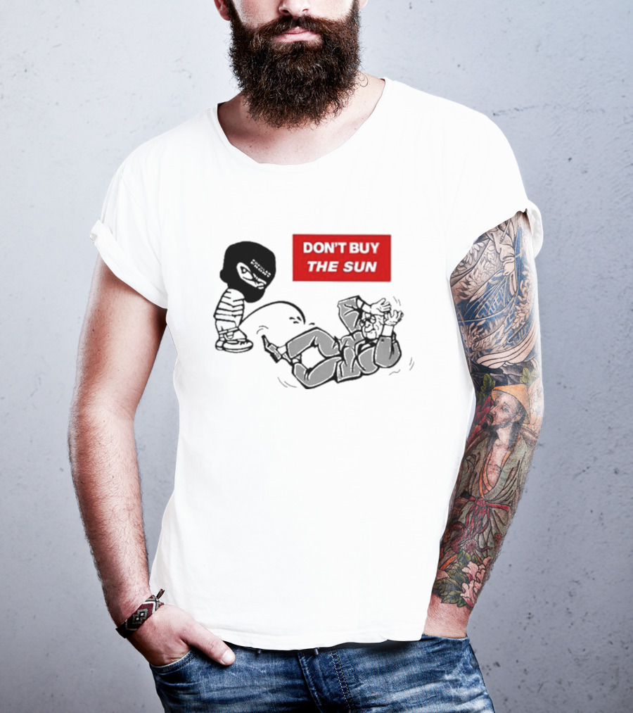 Jake Hanrahan Don’t Buy The Sun Cartoon Characters In Action T-Shirt