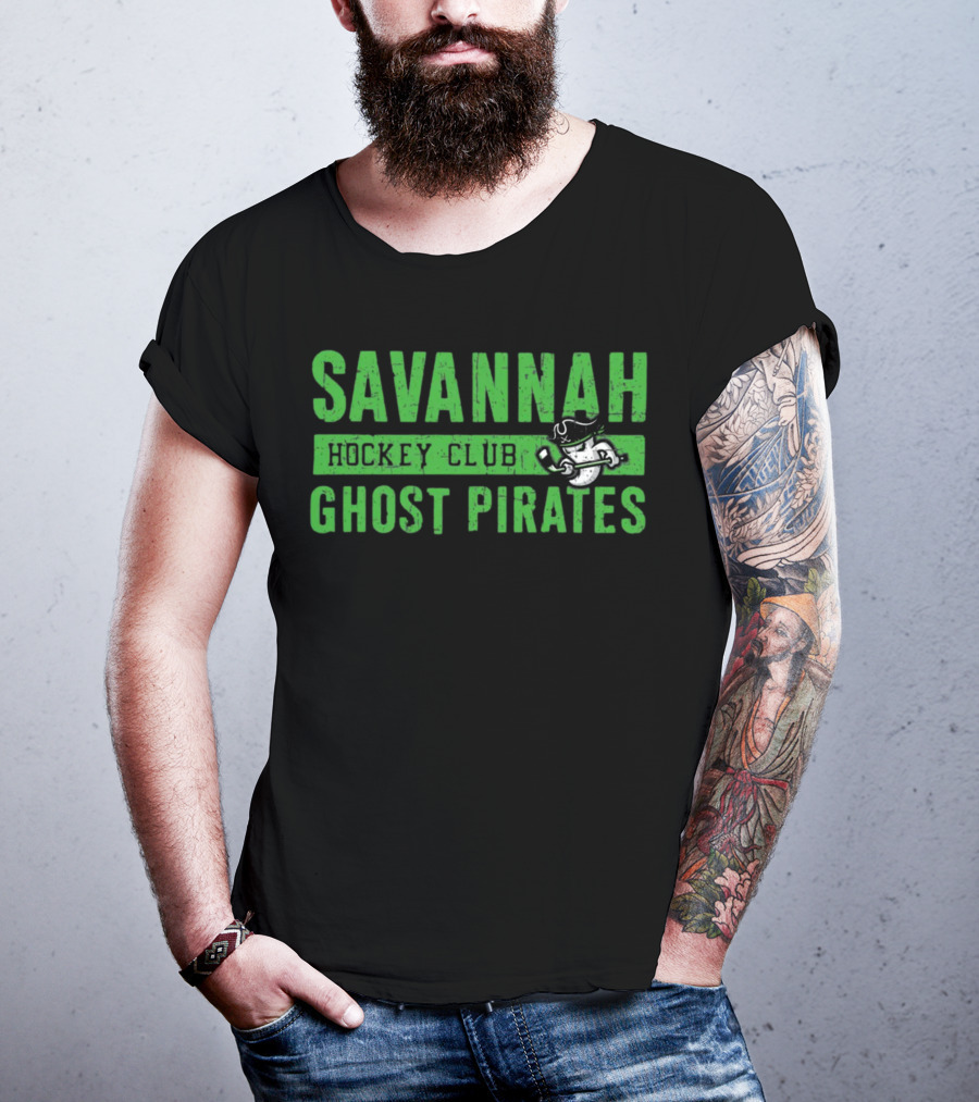 Savannah Ghost Pirates Hockey Club Ghostly Pirate T-Shirt