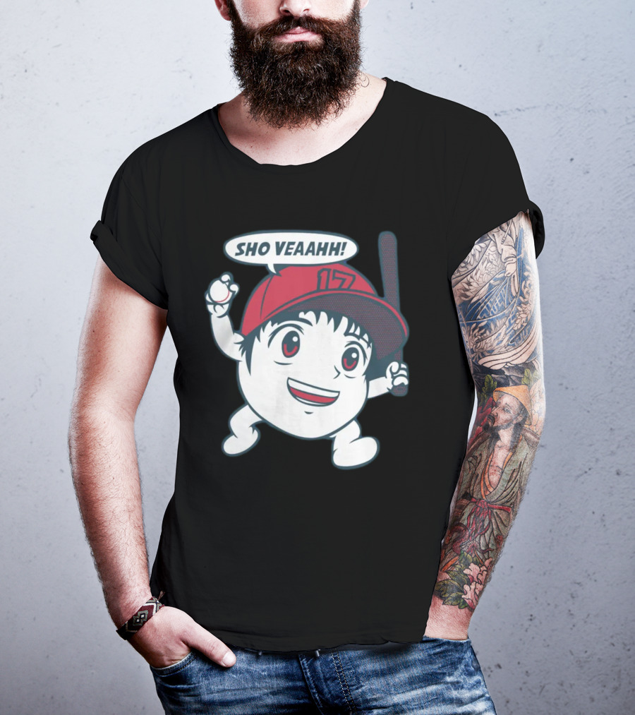 Shohei Ohtani Sho Veahh 17 Baseball Character T-Shirt