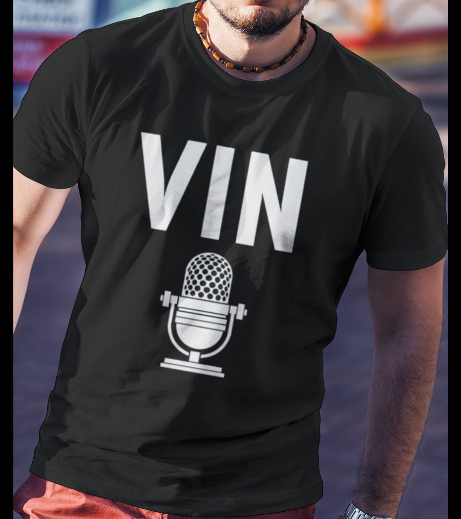 Vin Scully Microphone Dodgers Schedule Vintage T-Shirt