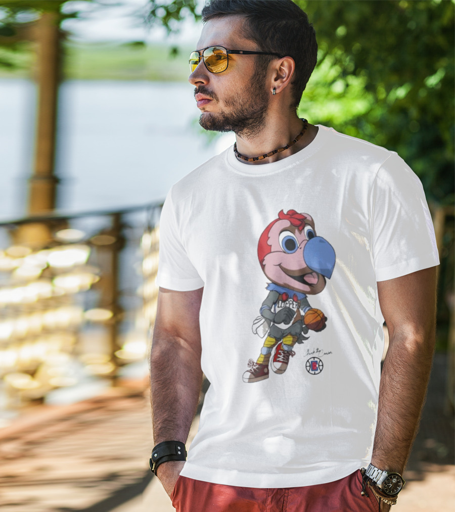 LA Los Angeles Clippers Chuck The Condor Basketball Mascot T-Shirt