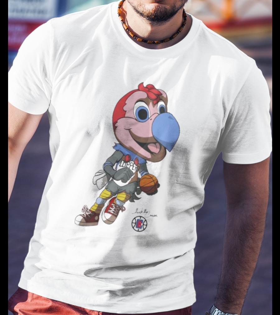 LA Los Angeles Clippers Chuck The Condor Basketball Mascot T-Shirt