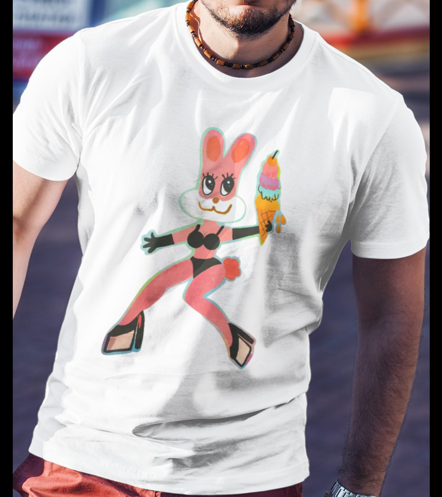 Karol G Merch Mañana Será Bonito Bunny In Bikini With Ice Cream Cone T-Shirt