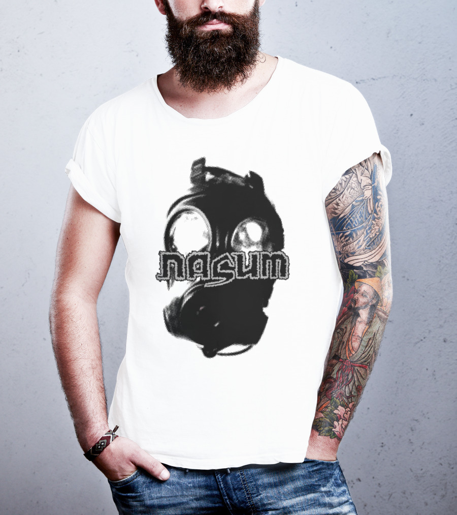 Nasum Gasmask Logo Dark Aesthetic T-Shirt
