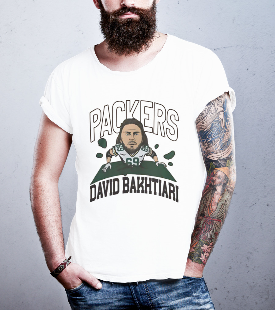 Green Bay Packers NFL David Bakhtiari #69 Breakthrough T-Shirt