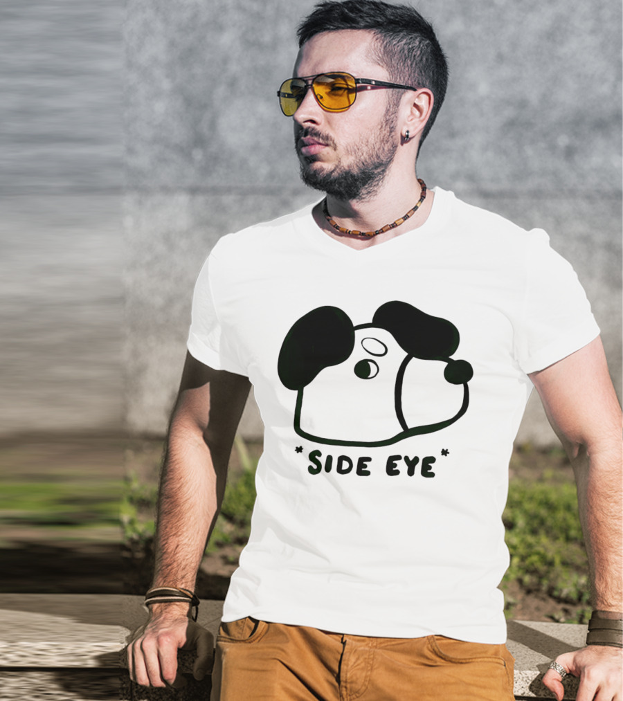 Chocolett Dog With Side Eye Expression T-Shirt