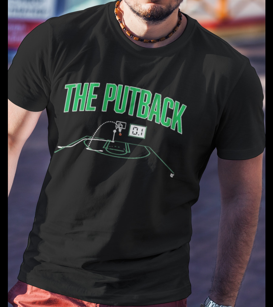 Boston Celtics The Putback Basketball 0.1 Seconds T-Shirt