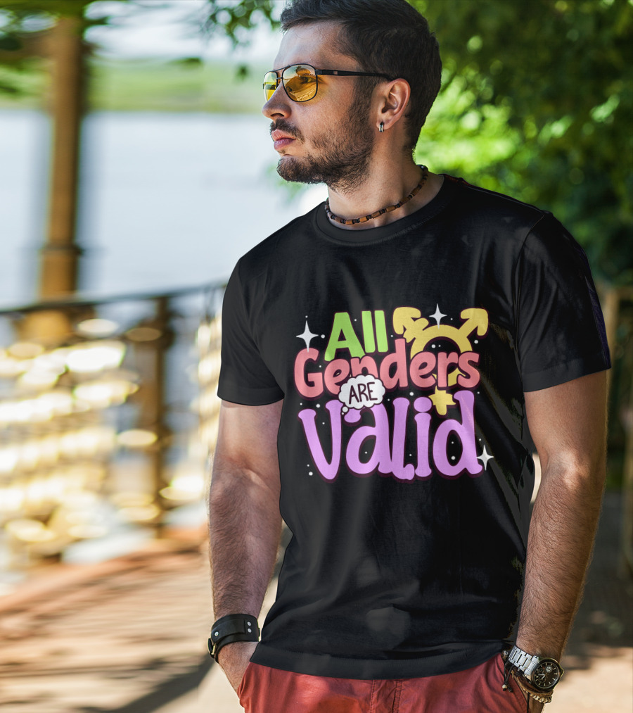 All Genders Are Valid Symbolic Gender Equality T-Shirt
