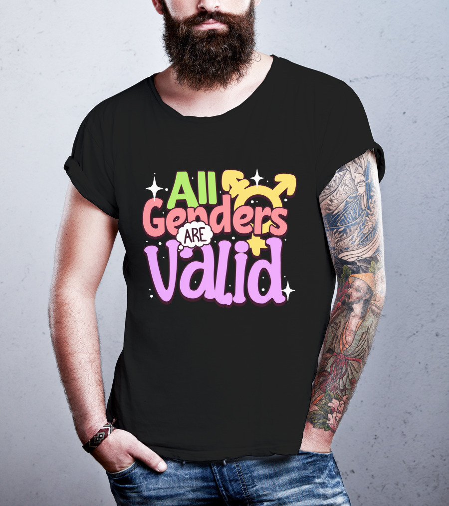 All Genders Are Valid Symbolic Gender Equality T-Shirt