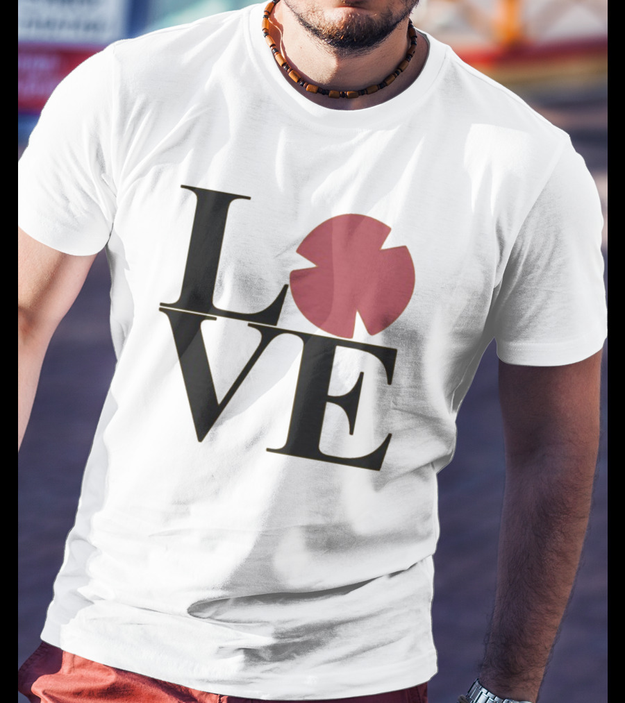 LOVE Black And Pink Circle T-Shirt