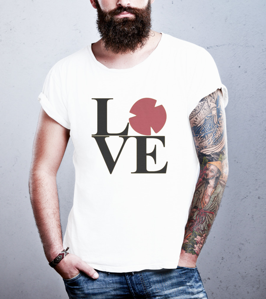 LOVE Black And Pink Circle T-Shirt