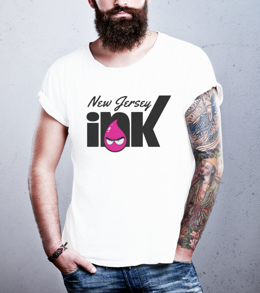 New Jersey Ink Angry Pink Droplet T-Shirt