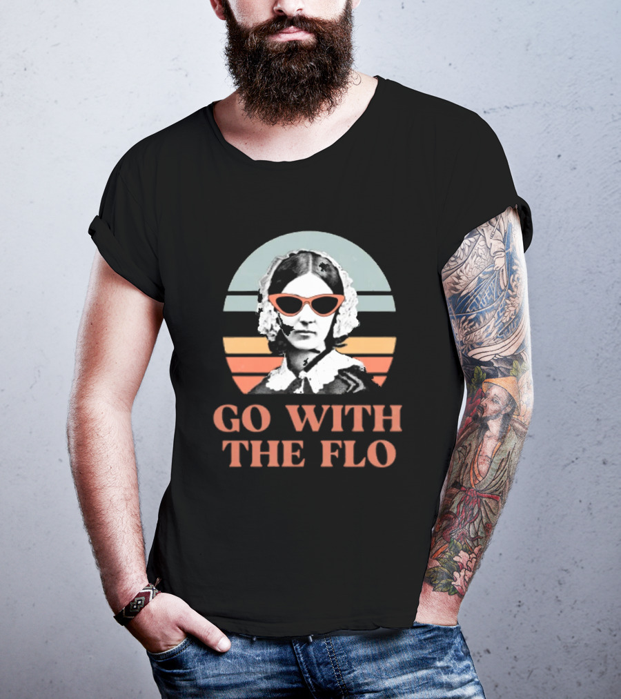 Nurse Practitioner Florence Nightingale Go With The Flo Vintage T-Shirt