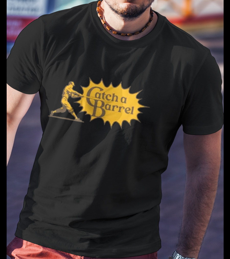 Catch A Barrel Baseball Player Swing Explosion T-Shirt