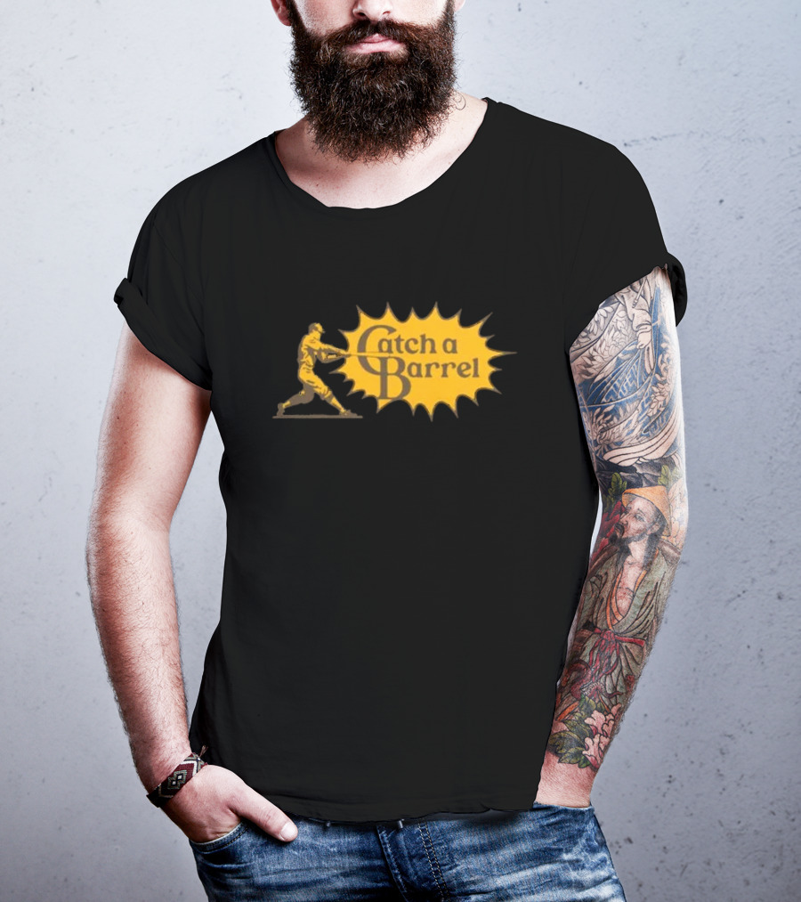 Catch A Barrel Baseball Player Swing Explosion T-Shirt