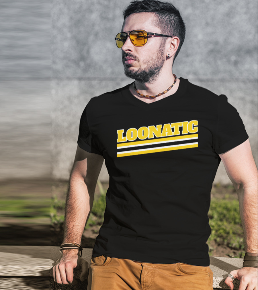 LOONATIC Bold Yellow Stripes T-Shirt