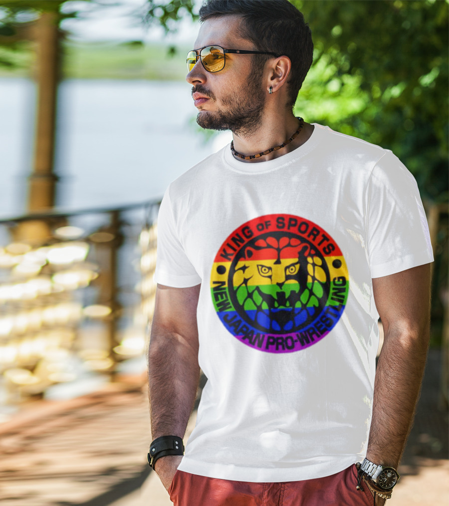 King Of Sports New Japan Pro-Wrestling Rainbow Lion T-Shirt