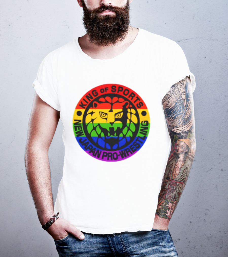 King Of Sports New Japan Pro-Wrestling Rainbow Lion T-Shirt