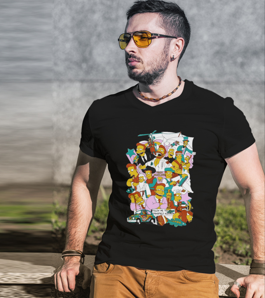 HI I’m Troy Mcclure Follow Me To Springfield Aquarium Simpsons T-Shirt