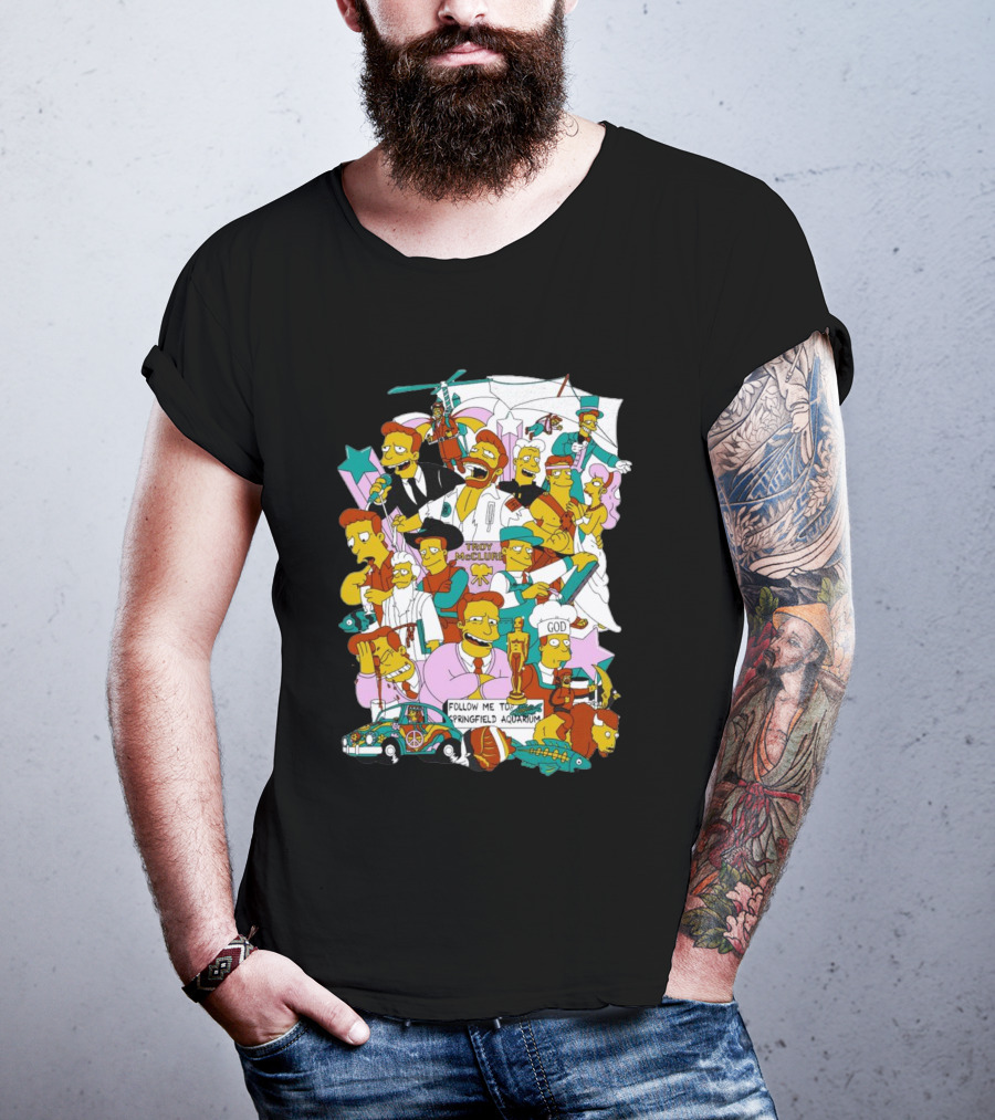 HI I’m Troy Mcclure Follow Me To Springfield Aquarium Simpsons T-Shirt