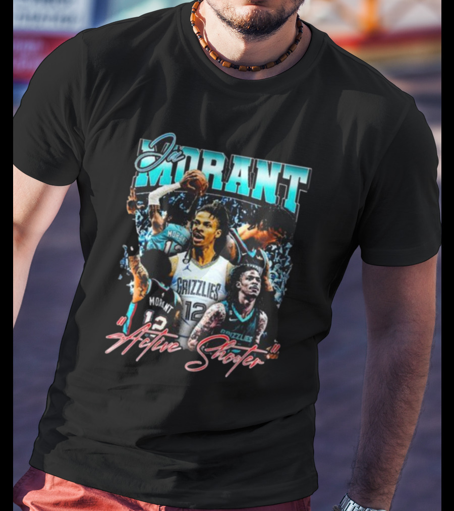 Ja Morant Grizzlies Active Shooter Basketball Star T-Shirt