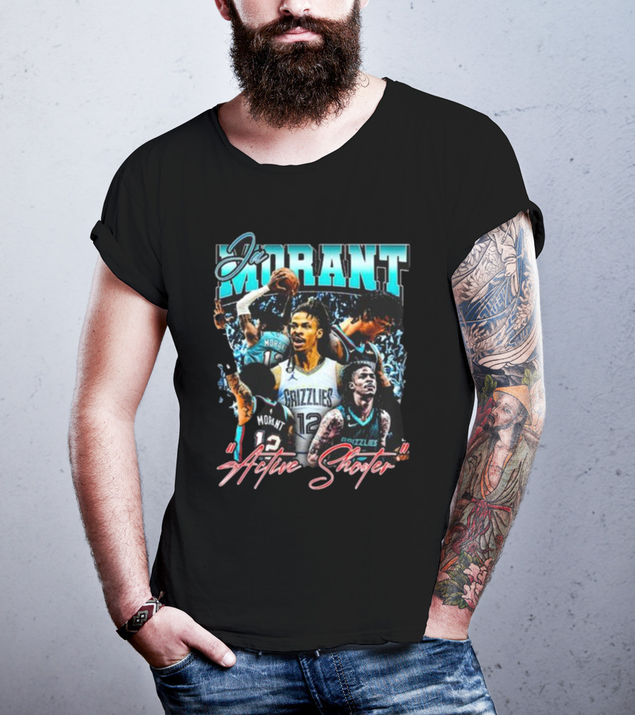 Ja Morant Grizzlies Active Shooter Basketball Star T-Shirt