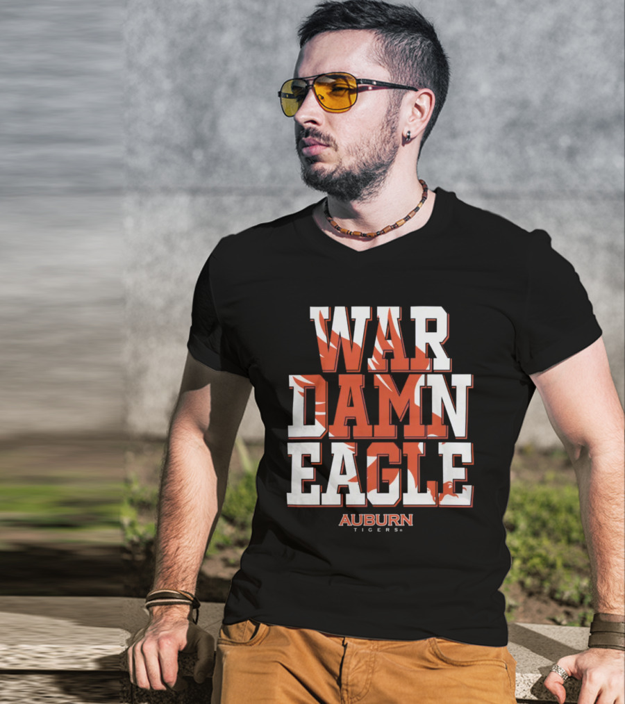 War Damn Eagle Auburn Tigers Fanatics Branded Hometown Collection T-Shirt