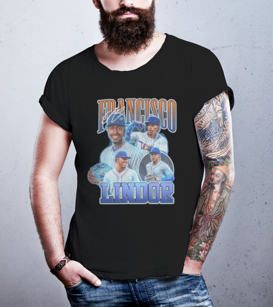 Francisco Lindor Signature Series Baseball Player T-Shirt
