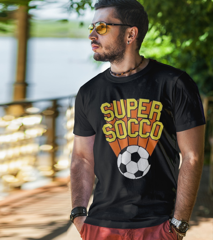 Super Socco Soccer Ball Burst T-Shirt