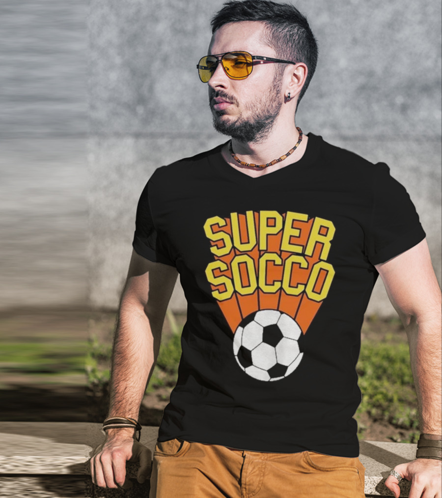 Super Socco Soccer Ball Burst T-Shirt