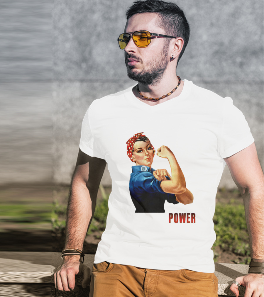 Rosie The Riveter Woman Power T-Shirt