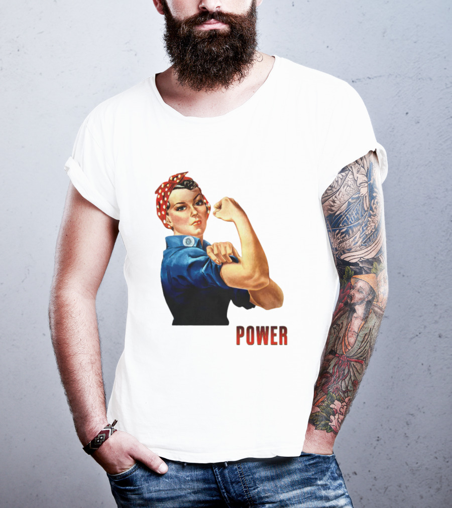 Rosie The Riveter Woman Power T-Shirt