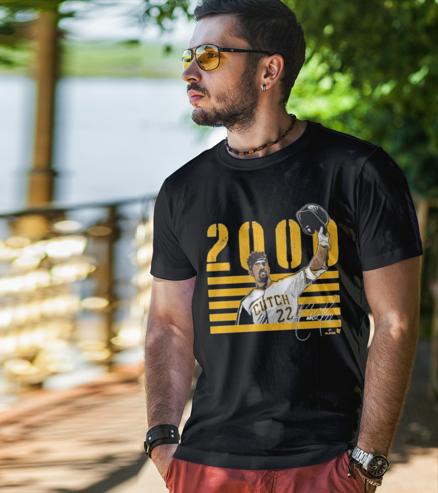 Pittsburgh Cutch 22 2000 Hits Celebration MLB Player T-Shirt